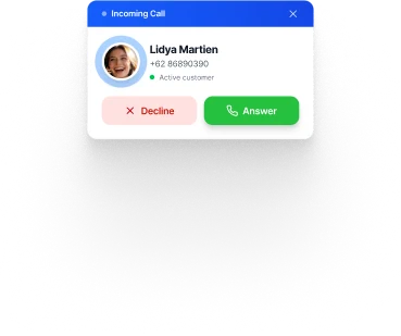 Incoming call notification